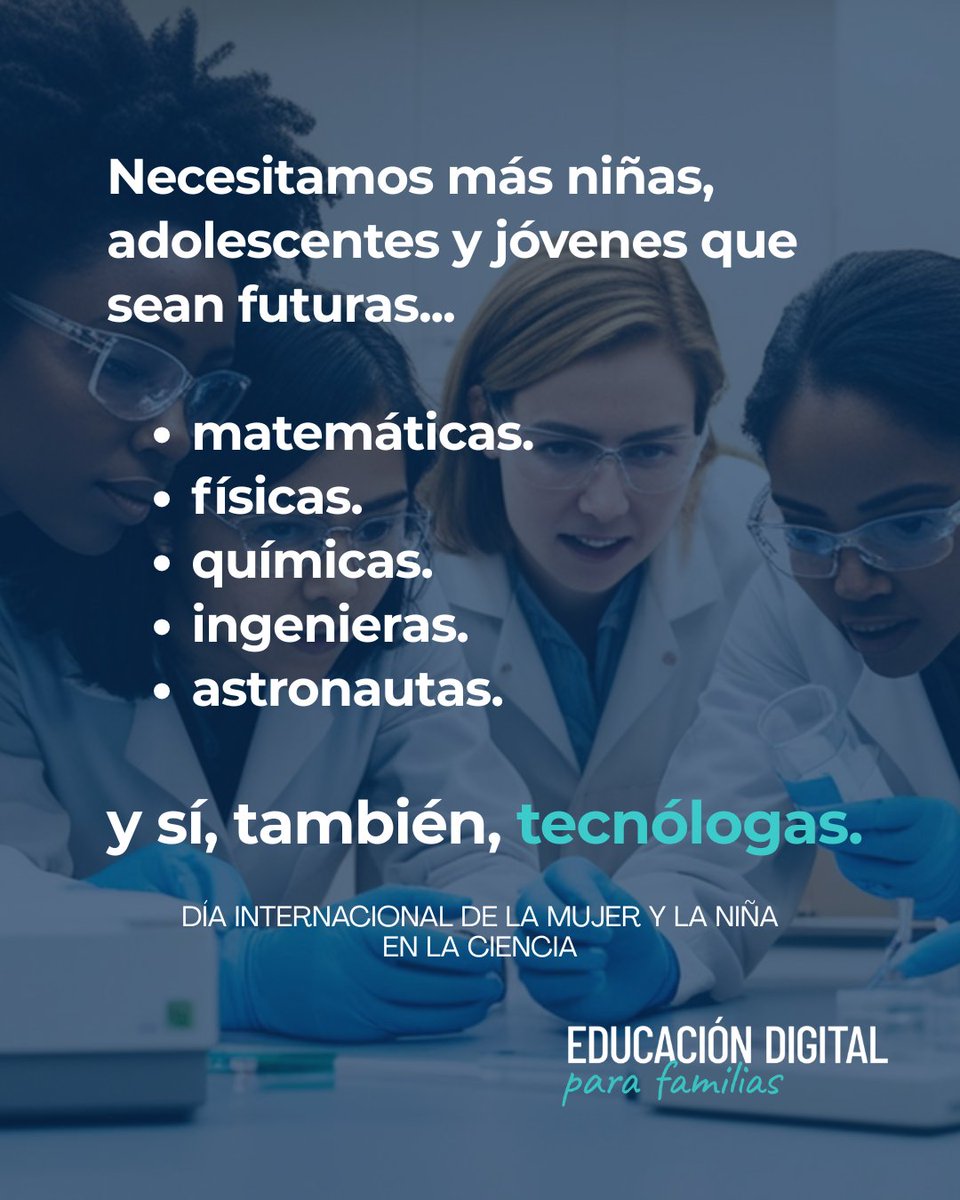 Si queremos más niñas en #STEM mañana, tenemos que empezar hoy en el aula.

La brecha no comienza en la universidad. Empieza mucho antes: en los estereotipos, en los referentes y en las expectativas que proyectamos. Y también en la falta de formación específica.

👉🏽 En España,