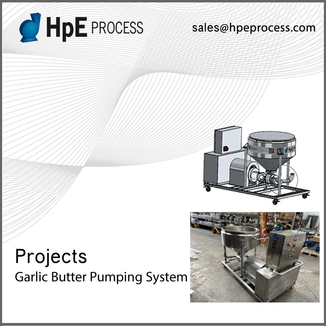 HpEProcess's tweet photo. We fabricated a Garlic Butter Pumping System for a customer, all done in house to their specification. Result: Two Thirds reduction in waste. 
Email: sales@hpeprocess.com to speak to our team today. 

#garlicbutter #pumpingsystem #processsystems #engineering #foodindustry https://t.co/iD9QrOUBQa