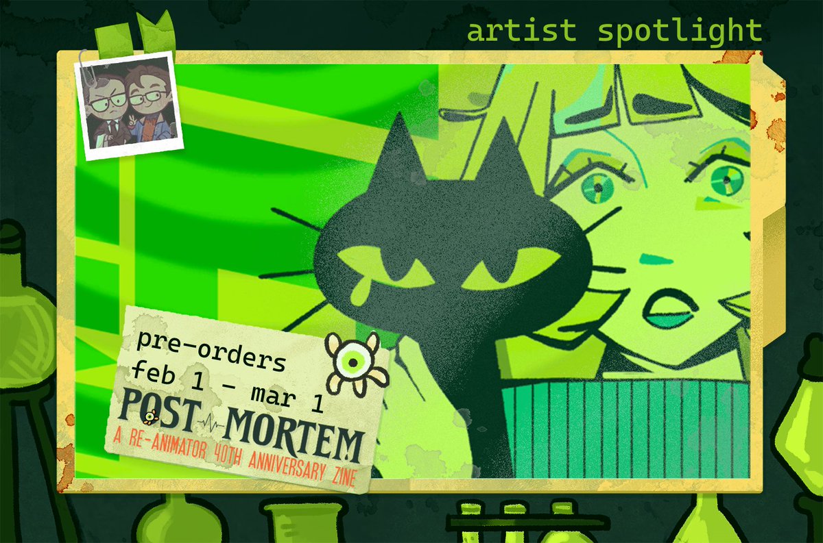 💉 RE-ANIMATOR ZINE: CONTRIBUTOR PREVIEW
"POST MORTEM" is an unofficial, non-profit Reanimator zine featuring art, writing, merch. Today's preview is by artist <a href="/Rosieart13/">Rosie toast🥂COMMS OPEN🥂</a> !