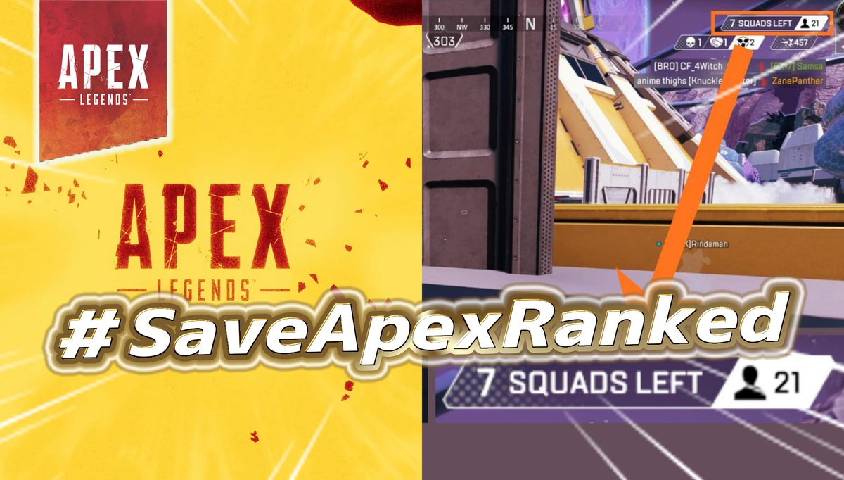 ApexTimes's tweet image. 【Apex】新シーズンのランクが大炎上で「#SaveApexRanked 運動」が世界規模で拡散中

■賛同しているプロ
・ImperialHal
・Alliance Hakis
・Jxmo(元GROWコーチ)
・RamBeau
・Albralelie
他多数

ムーブメントの発端や問題点をまとめた記事全文はコチラ👇
apexlegends-leaksnews.com/savv5/