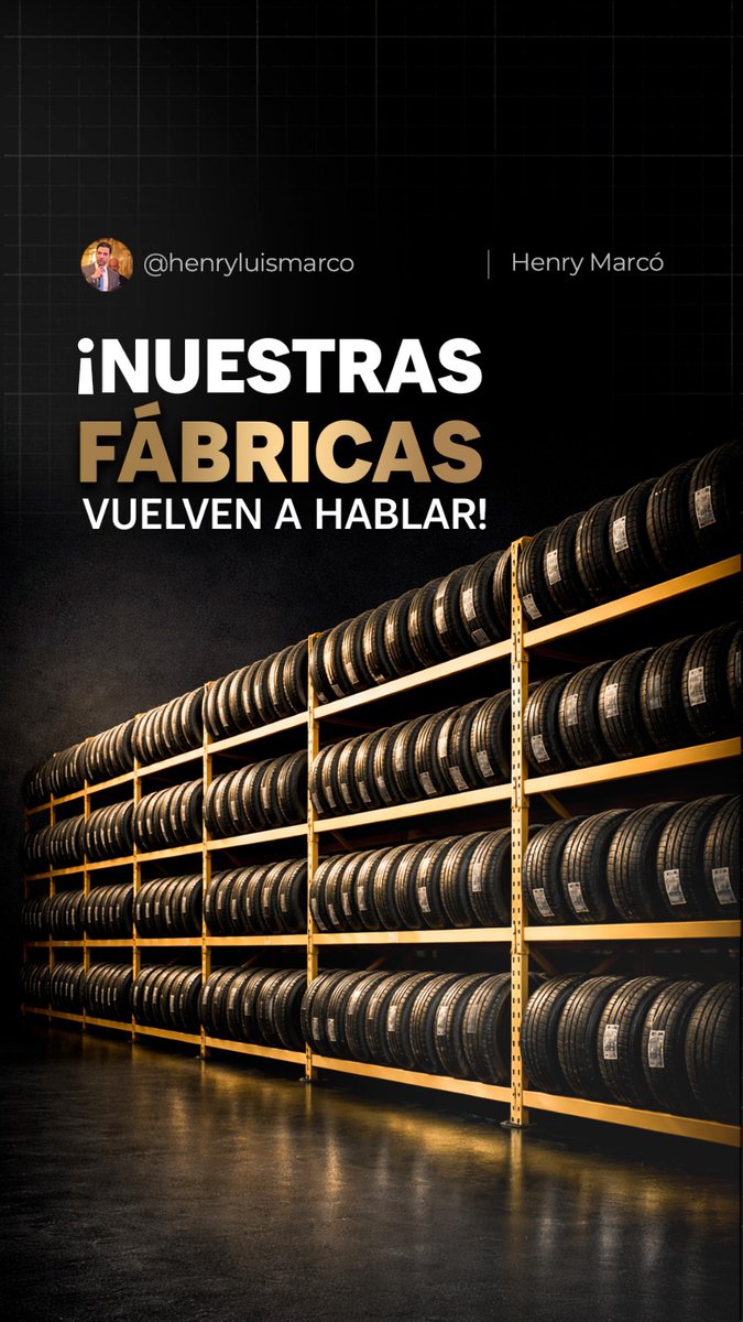 ¡Felicidad productiva! 

La planta de Los Guayos vuelve a encenderse tras 7 años, bajo el nombre de Parque Industrial de Cauchos, no solo se reactivan máquinas; se reactivan los sueños de cientos de familias en Carabobo.

¿Por qué esto nos llena de esperanza a todos?
Por la