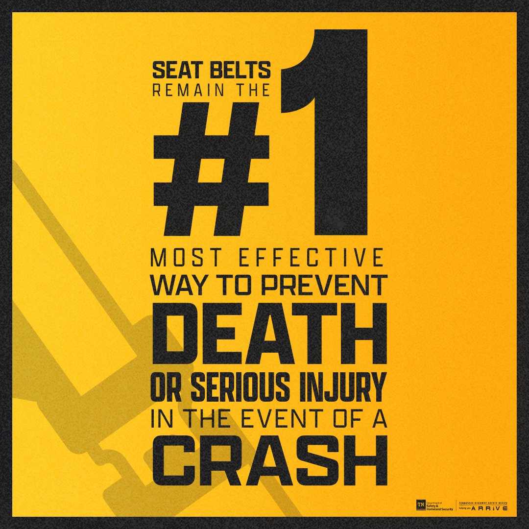 colliervillepd's tweet photo. Most trips end without incident. That’s exactly why seat belts matter.

In 2024, Tennessee achieved a statewide seat belt use rate of 91.2%, which shows how many drivers know the importance of seat belts.

Learn more: https://t.co/VRQm11FNdb https://t.co/7NYerC3zSm