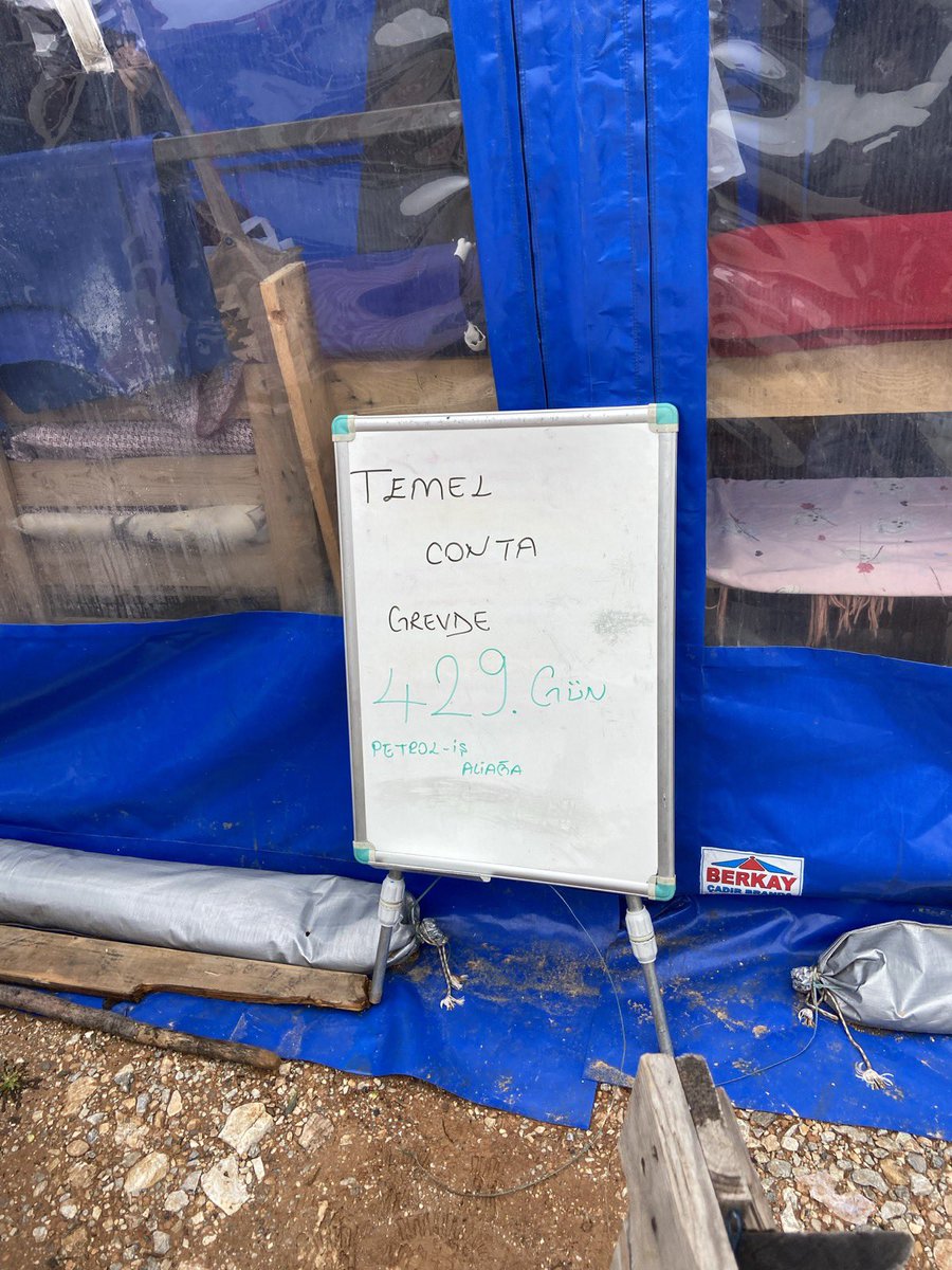 Temel Conta grevinin 429. gününde sendikal hakları için direnen işçilere birlik ve dayanışma dileklerimizi ilettik.

İşçilerin birliği sermayeyi yenecek!
<a href="/temelcontagrev/">Temelcontagrev</a> 
#TemelContadaGrevVar