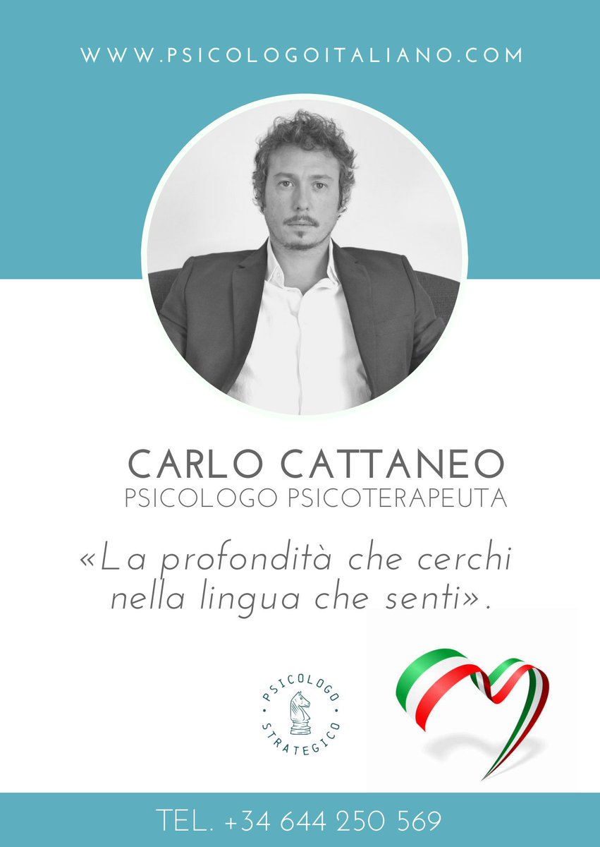 ccpsicologo's tweet photo. #PsicologoItaliano #SaluteMentale #ItalianiInSpagna #PsicoterapiaStrategica #ExpatLife #VivereAllEstero #CarloCattaneo https://t.co/bRW5N4H6JL