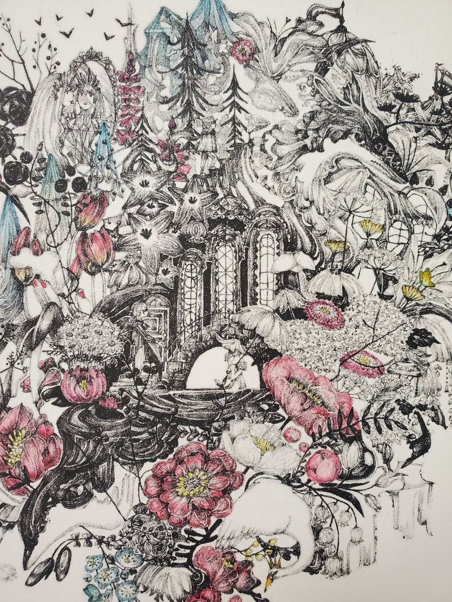 BOW355's tweet photo. #lithograph #lithography #リトグラフ #版画 #手彩色 https://t.co/QVdvr1kgXM