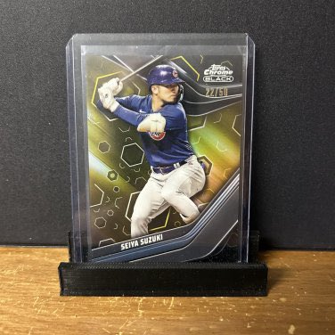 GotdemCards 2023 Topps Chrome Black Seiya Suzuki #6 Gold Refractor