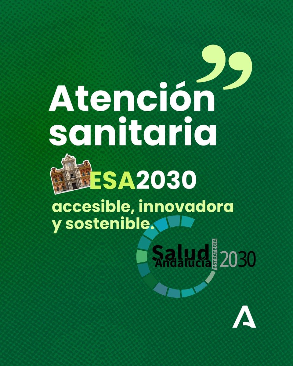 AndaluciaJunta's tweet photo. @antoniosanz @saludand El objetivo de la #ESA2030: promover el bienestar integral con una atención sanitaria accesible, innovadora y sostenible, priorizando la prevención y la promoción de la salud.
Centrada en las personas y basada en la excelencia y universalidad.
🔊@antoniosanz tras el #CGobAND. https://t.co/G7BeJV5Qdg
