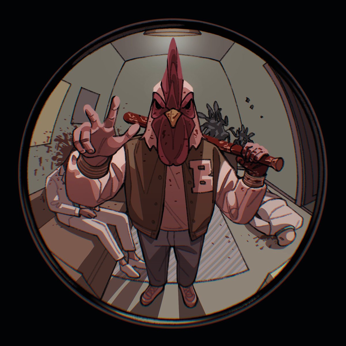 my piece for #hotlinemiami zine