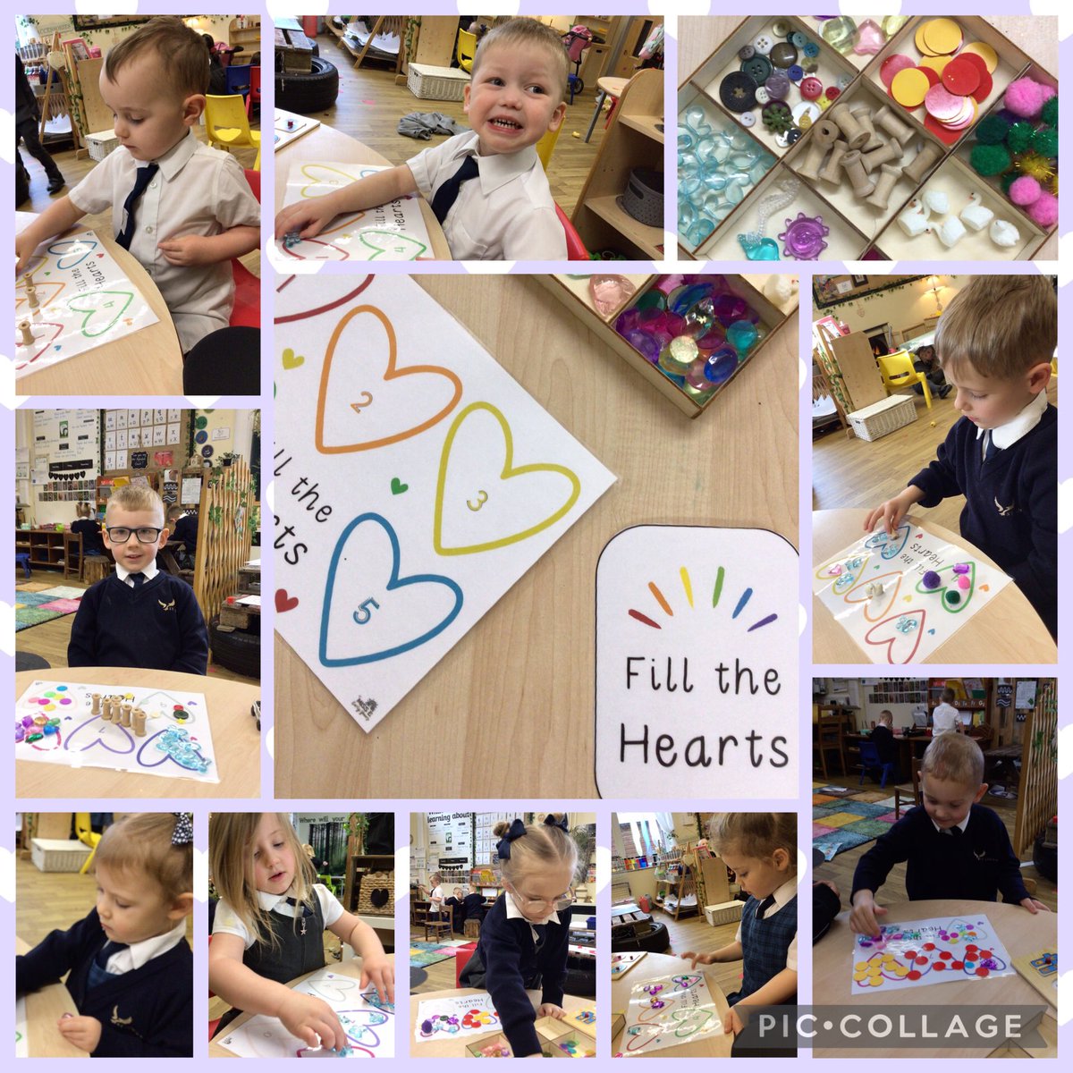 stjohnsworksop's tweet image. Curious Creators are using some of Mrs Bee’s very special loose parts to count! 🥰 💎🩷💜💚💙 #EarlyNumeracy