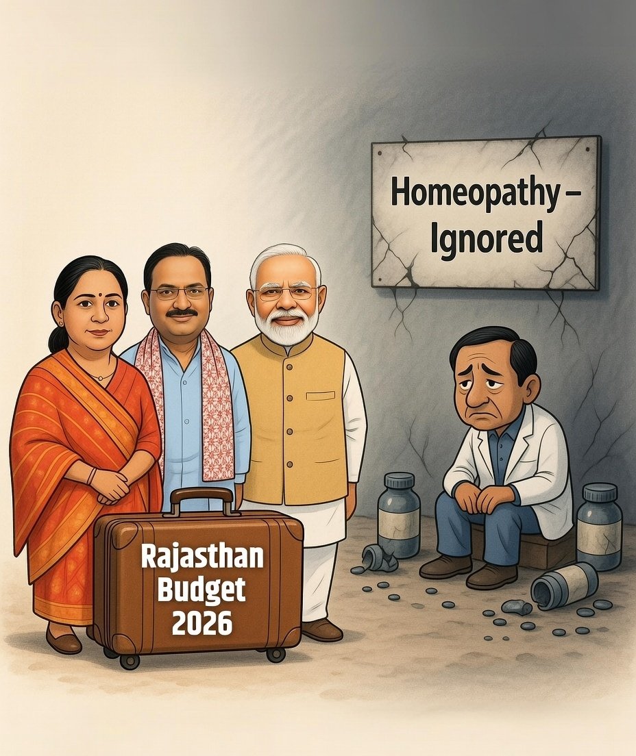 वर्ल्ड की दूसरी सबसे बड़ी चिकित्सा पद्धति होम्योपैथी को राजस्थान बजट में इतनी 'इम्युनिटी' मिली है, कि वो गायब ही हो गई! @BhajanlalSharma जी, क्या 'निरोगी राजस्थान' का सपना बिना होम्योपैथी के पूरा होगा? #BhajanlalSharma
#RajasthanBudget #DiyaKumari 
<a href="/narendramodi/">Narendra Modi</a> <a href="/BhajanlalBjp/">Bhajanlal Sharma</a>