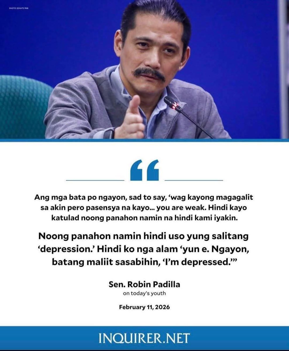 momblogger's tweet photo. Robin Padilla…Awareness isn't weakness. Just because we didn't have a name for it in the past doesn't mean people weren't suffering then. https://t.co/ydZwqh6WNZ