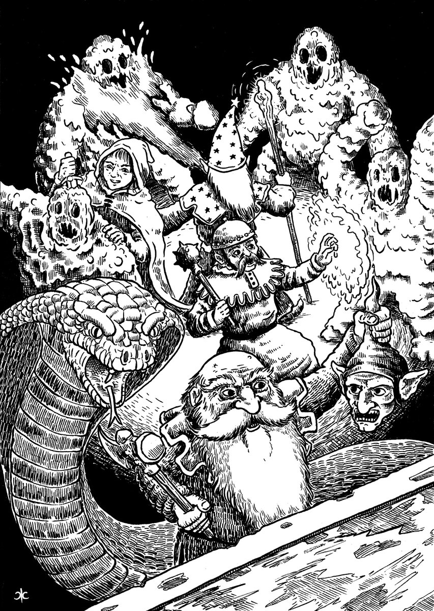 crawlstilho's tweet image. Art made in A4 for Immortals RPG, Lost Legacies Gaming

Enter a world of sword and sorcery where adventurers try their luck in a grim world superintended by immortals and their followers

#ImmortalsRPG #WhiteBox #dungeon #journey #ttrpg #fantasy #osr #oldschool #dnd #crawlstilho