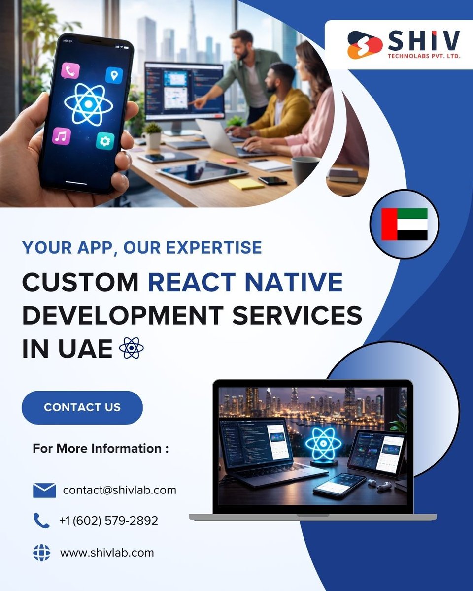 Shiv_Technolabs's tweet image. 📲 𝗧𝗿𝗮𝗻𝘀𝗳𝗼𝗿𝗺 𝗬𝗼𝘂𝗿 𝗔𝗽𝗽 𝗜𝗱𝗲𝗮 𝘄𝗶𝘁𝗵 𝗥𝗲𝗮𝗰𝘁 𝗡𝗮𝘁𝗶𝘃𝗲 𝗘𝘅𝗽𝗲𝗿𝘁𝘀 𝗶𝗻 𝗨𝗔𝗘

📞 Call: +1 (602) 579-2892
🌐 Website: shivlab.com/react-native-a…
📩 Email: contact@shivlab.com

#reactnative #reactnativedevelopment  #shivtechnolabs #knightcoders