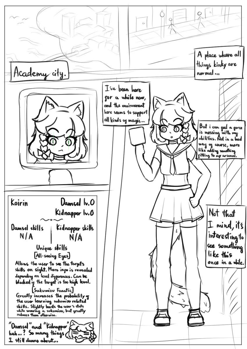 Koirin_r18's tweet photo. Koirin's first landing on the Academy City~

A sketch comic i drew based on https://t.co/iN7h6dbEYv 's world~ There might be a cleaner version and continuations depending on how this does~ =w=

P/s: Read from right to left~ https://t.co/ILCzt9RN7w