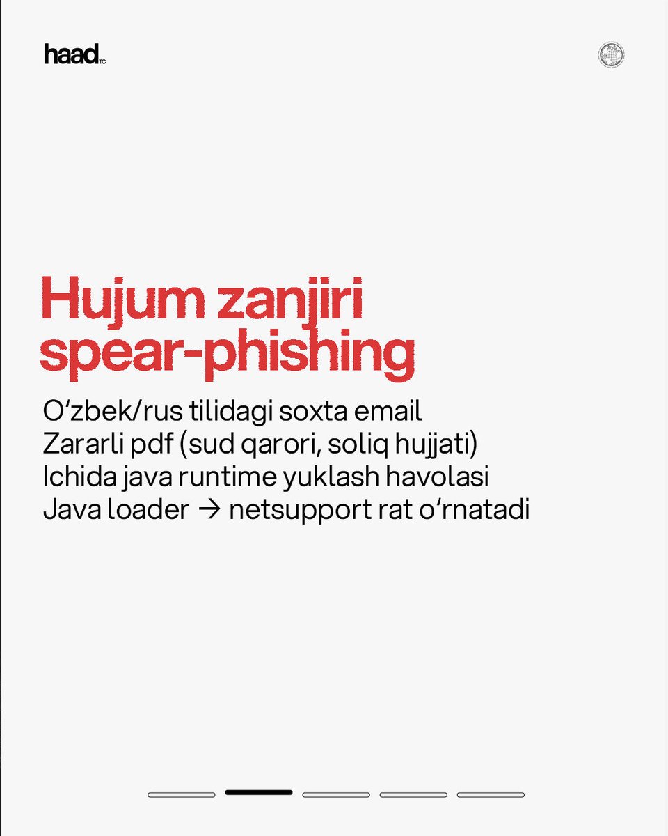 haad_uz's tweet photo. 🦠 Stan ghouls netsupport rat bilan O‘zbekiston va Rossiyani nishonga olmoqda.

⏰ Offlayn kurslarimizga qabul ochiq! Vaqtlar: 9:00, 15:00, 19:00.

👍 Batafsil: https://t.co/R4G1XpzHSj

☎️ +99878 5555255 https://t.co/iynFP0i2s0