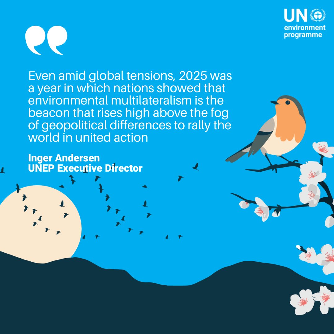 UNEP's tweet photo. UNEP remains at the heart of global efforts to tackle environmental challenges and build a better, more resilient future for people and planet.

See how in our latest Annual Report: https://t.co/5ggy8Fwfth https://t.co/4VGpucVGzN