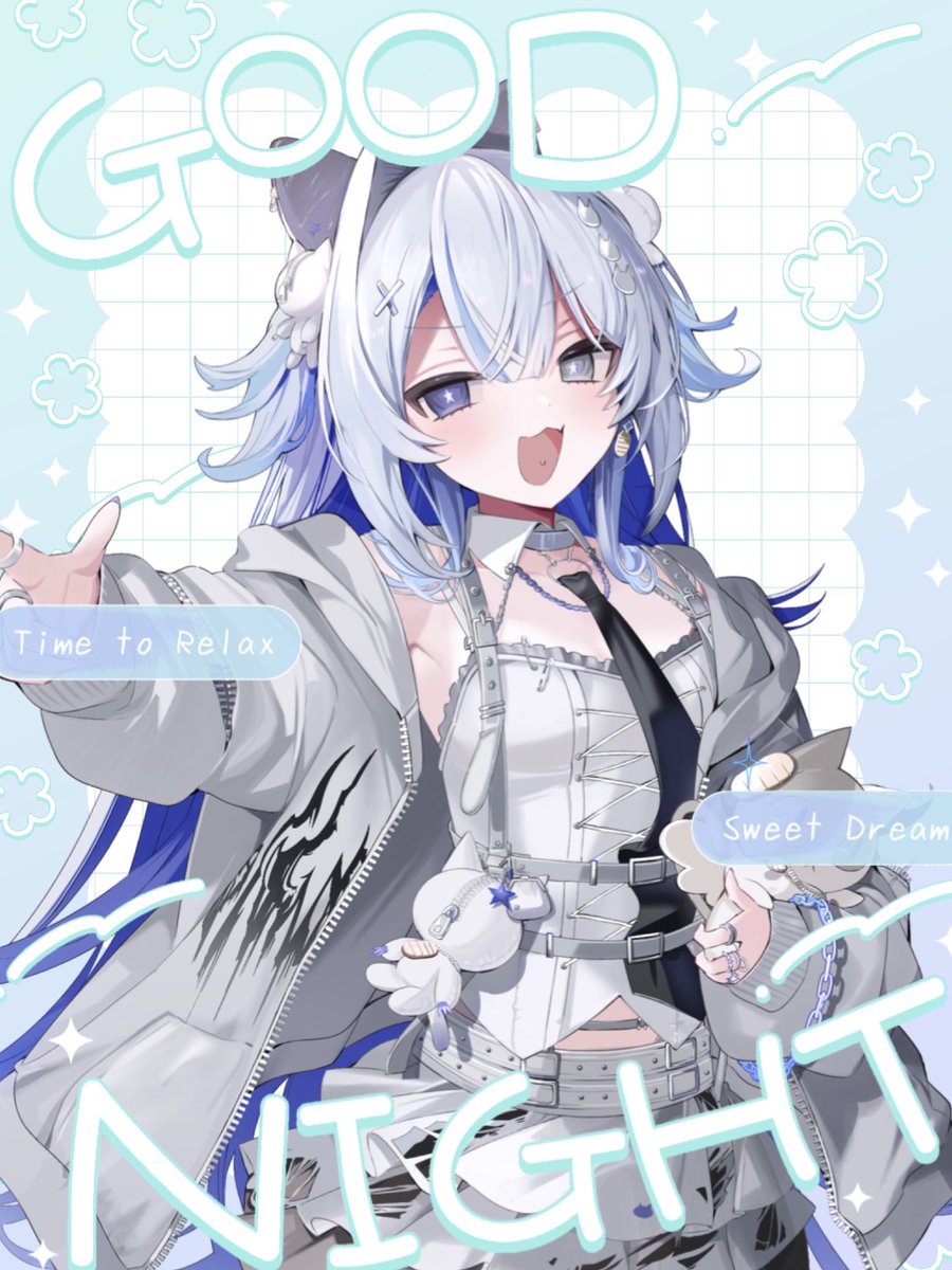 ✦───✦───✦───✦
      #おやすみVtuber素材 
✦───✦───✦───✦
 #新人Vtuberお探しですか 
 #VTuber準備中︎ 

みんなおそよう〜!!꜀(  ꜆-⩊-)꜆
今日はどんな日だった！？

昨日もネットカフェだったんだけど、
ネットカフェのなんでも揃ってる感半端ない!!