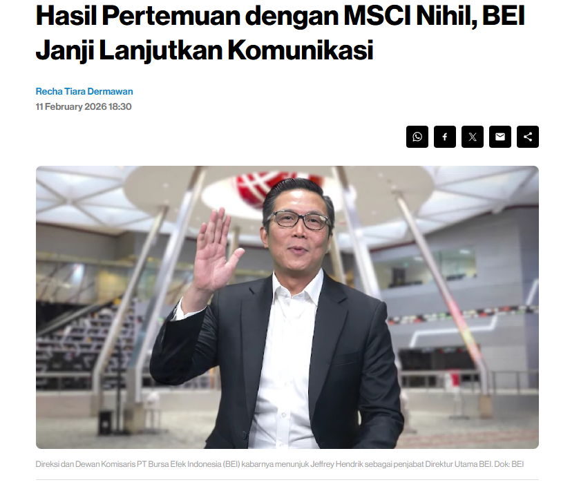 Masih menunggu progres lebih lanjut, tapi langkah komunikasi yang konsisten itu penting dan patut diapresiasi.