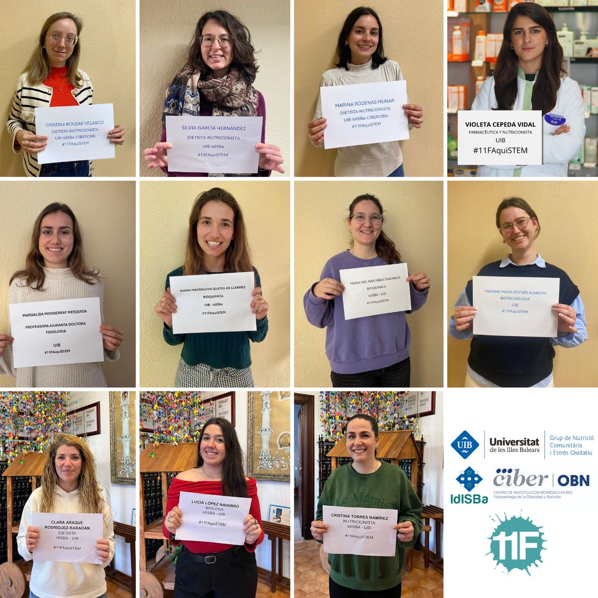 GrupNUCOX_UIB's tweet photo. 👩🔬✨ Feb 11 — International Day of Women and Girls in Science
Today we celebrate the women in our research group — engines of knowledge, inspiration and progress. 💜🔬
#11F #WomenInScience #STEM #UIB #IdISBa #ciberobn https://t.co/VsGfOkBAqO