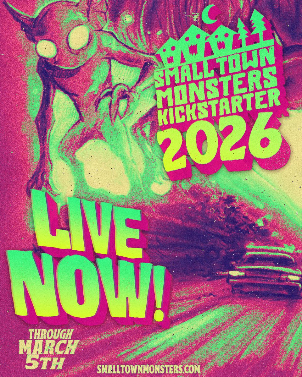 SmlTownMonsters's tweet photo. We’re live and heading toward the next stretch goal. Back today, claim your rewards, and get your name in the credits.

https://t.co/wcfZpGUHKF

#SmallTownMonsters #Kickstarter #BackTheCampaign #CryptidDocs https://t.co/3lPLE7OTed