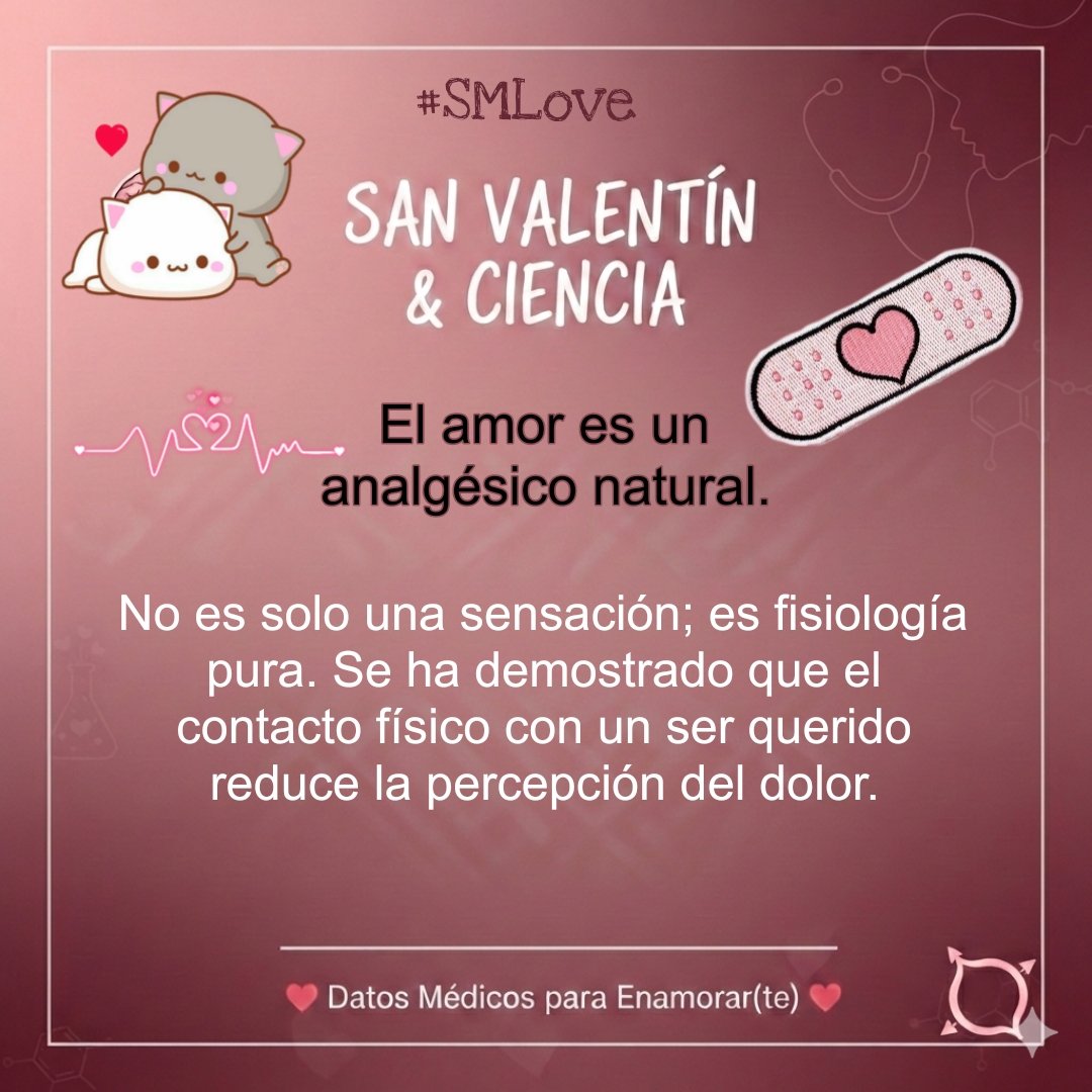 ᅠᅠ
ᅠᅠᅠᅠ
ᅠᅠᅠᅠᅠᅠᅠᅠ              
ᅠ  ── 🧪🧫 𝐋𝐀 𝐂𝐈𝐄𝐍𝐂𝐈𝐀 𝐘 𝐒𝐀𝐍
                           𝐕𝐀𝐋𝐄𝐍𝐓𝐈𝐍 ❤❣

       𝐸𝑙 𝑎𝑚𝑜𝑟 𝑒𝑠 𝑢𝑛 𝑎𝑛𝑎𝑙𝑔𝑒́𝑠𝑖𝑐𝑜 𝑛𝑎𝑡𝑢𝑟𝑎𝑙. 

                   💌ᯓ #SMLove 
ᅠᅠ
ᅠᅠᅠᅠ
ᅠᅠᅠᅠᅠᅠᅠᅠ    
ᅠ