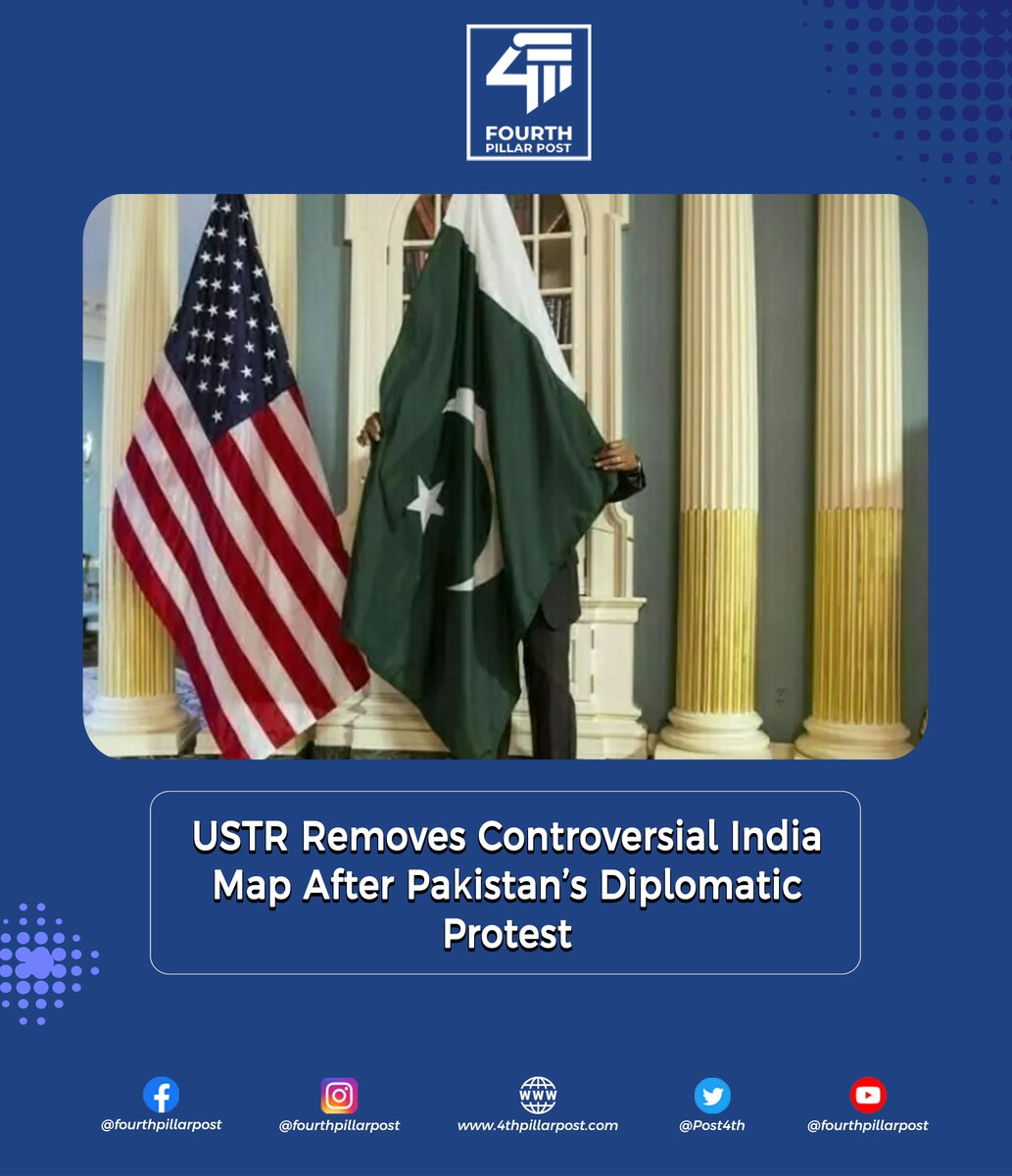The US Trade Representative removed a map of India from its official account after Pakistan lodged a strong protest over depiction of disputed territories, including Kashmir and Aksai Chin, as part of India. The move comes amid a new US-India trade framework. 
#USIndia #Kashmir