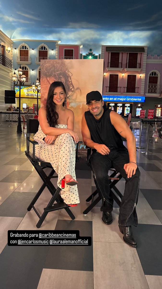 Cortesía @casapura_movie IG Stories 
Grabando para @caribbeancinemas
con <a href="/jencarlosmusic/">Jencarlos</a> @lauraalemanofficial
#JencarlosCanela #PuertoRico🇵🇷
