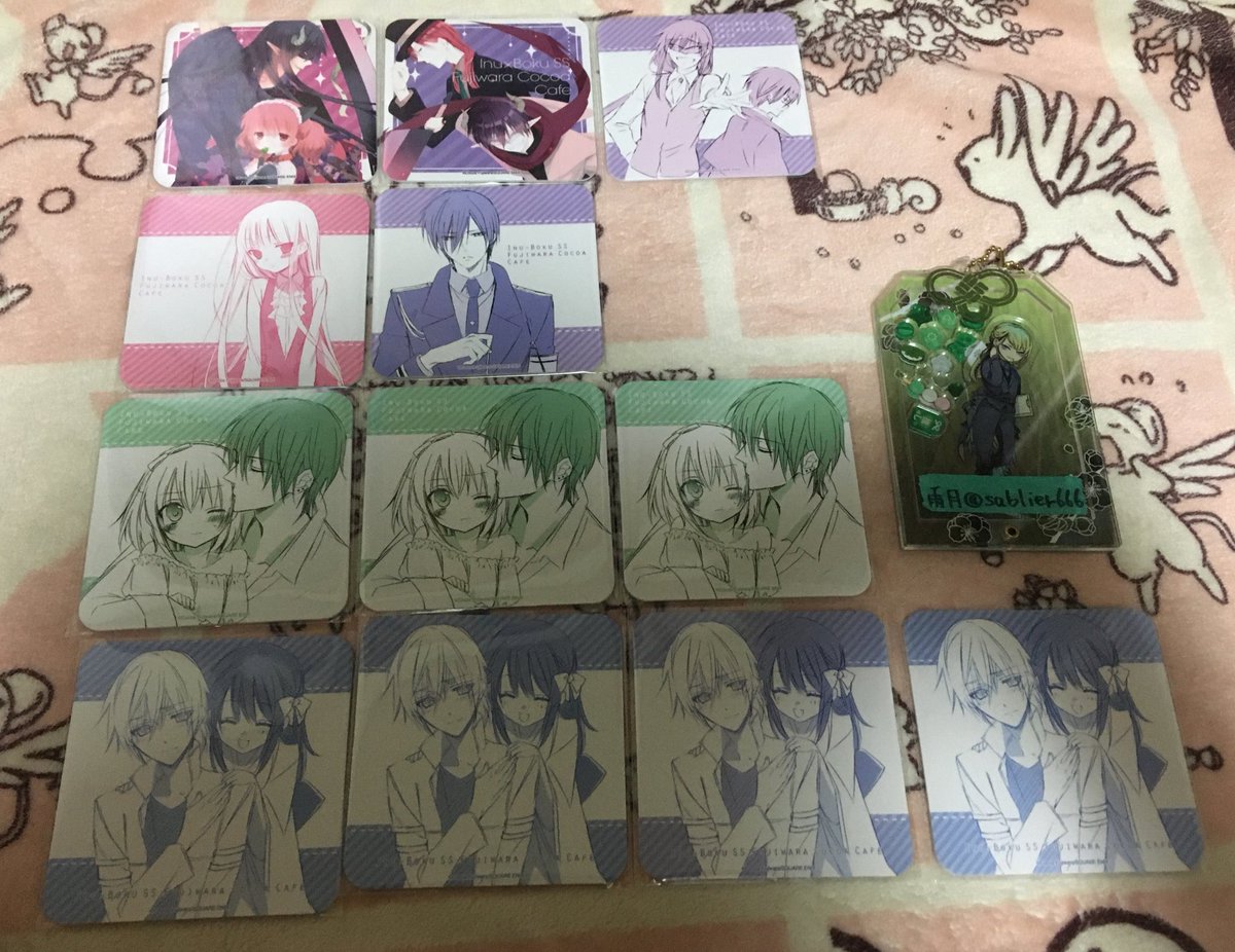 交換 妖狐×僕SS カフェ 缶バッジ クリアカード スタンプ コースター