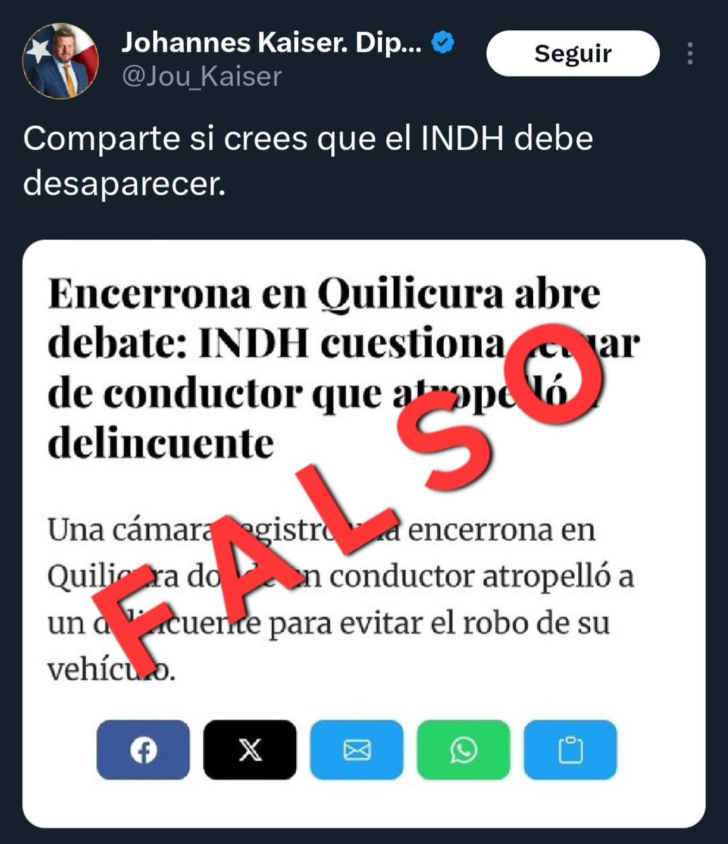 PiensaPrensa's tweet photo. Johannes Kaiser (@Jou_Kaiser) el rey de las Fake News. https://t.co/XdP8LMghuM