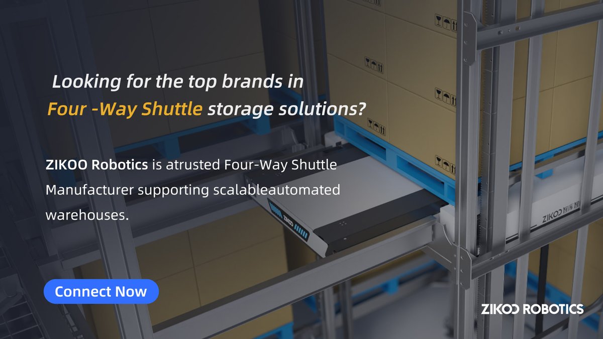 Zikoo_Robotics's tweet photo. Looking for the top brands in #FourWayShuttle storage solutions?
Reliable #palletshuttlesystems and intelligent automation matter.
ZIKOO Robotics is a trusted Four-Way Shuttle Manufacturer supporting scalable automated warehouses. 👉https://t.co/yTJukSNtft
#WarehouseAutomation https://t.co/ltUhBwhNU1
