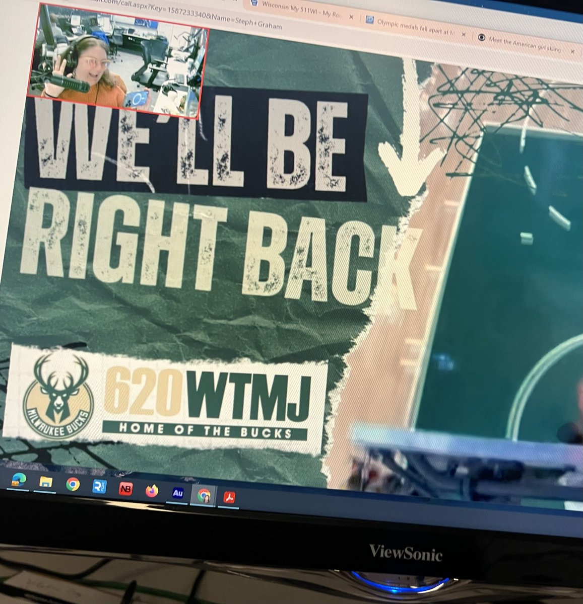Just when I am getting used to the early wake up… my final day filling in on <a href="/620wtmj/">620 WTMJ</a> traffic. 🎙️🚗🚦Always great to see the crew.. tune in for all your news, weather &amp; sports. Drive safe! #radio #humpday #wisconsinmorningnews