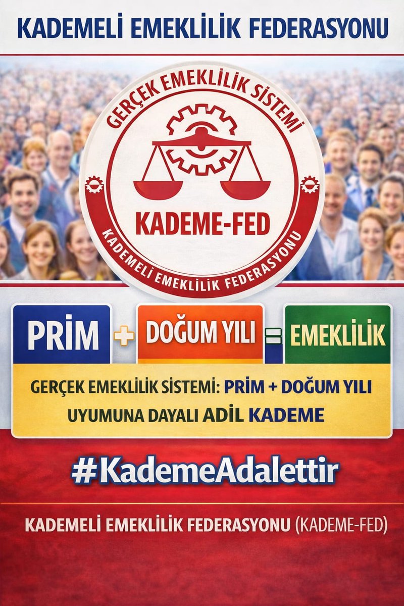 Primini ödeyen beklemesin.
Adil sistem herkese eşit işlemeli.
<a href="/KademeFed/">Kademeli Emeklilik Federasyonu</a> <a href="/ETTDER1999/">🧭 EMEKLİLİKTE TARİHE TAKILANLAR DERNEĞİ</a> <a href="/EmekDerResmi/">EMEK-DER</a>
#KademeKanunu