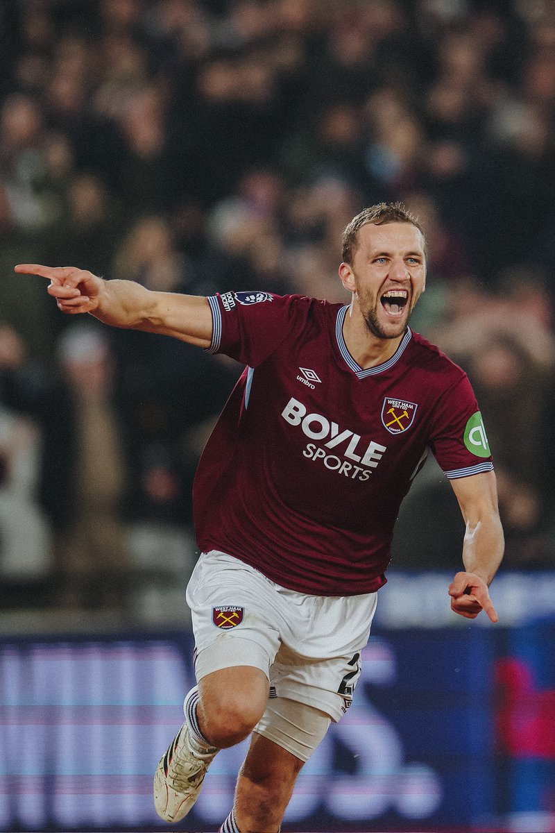 Congratulations to <a href="/tomassoucek28/">Tomáš Souček</a> on becoming the Premier League's highest scoring player from the Czech Republic.

The big man netted his 39th PL goal against Manchester United last night, which saw him claim the record from Patrik Berger.

🇨🇿⚒️ #WHUFC #COYI