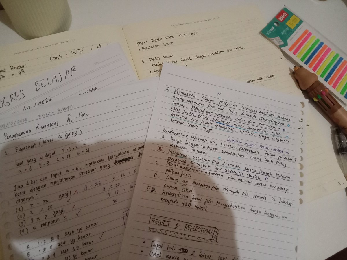 day 3 belajar utbk sejak aud (smoga bs konsisten aamiin)