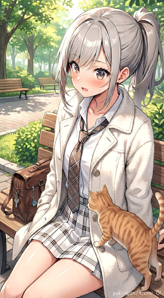 SFW #Fictional #digitalart 指定席は ここにゃ🐾 凜