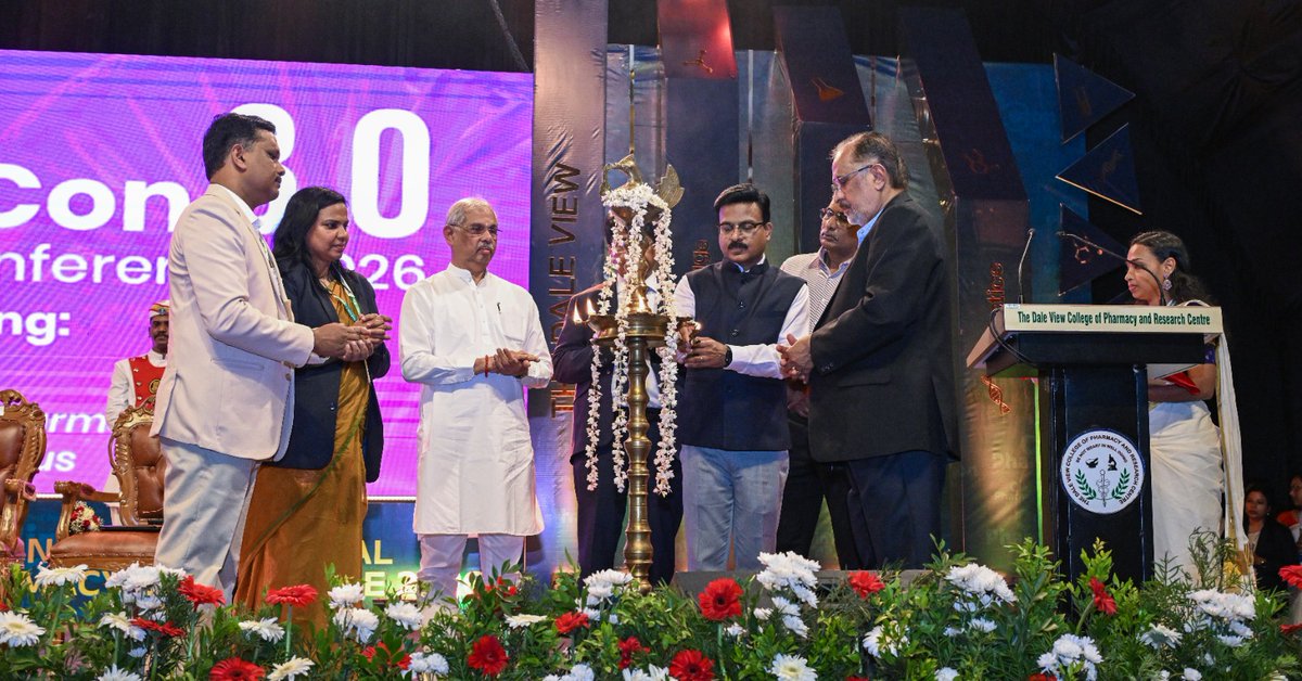 1/3 Director,CSIR–NIIST delivered the keynote address at Clini Pharmacon 3.0, the Third International Conference on Clinical Pharmacy Practice, held at Dale View College of Pharmacy.The Hon’ble Governor of Kerala graced the occasion as the Chief Guest. <a href="/CSIR_IND/">CSIR, India</a> <a href="/DrJitendraSingh/">Dr Jitendra Singh</a>