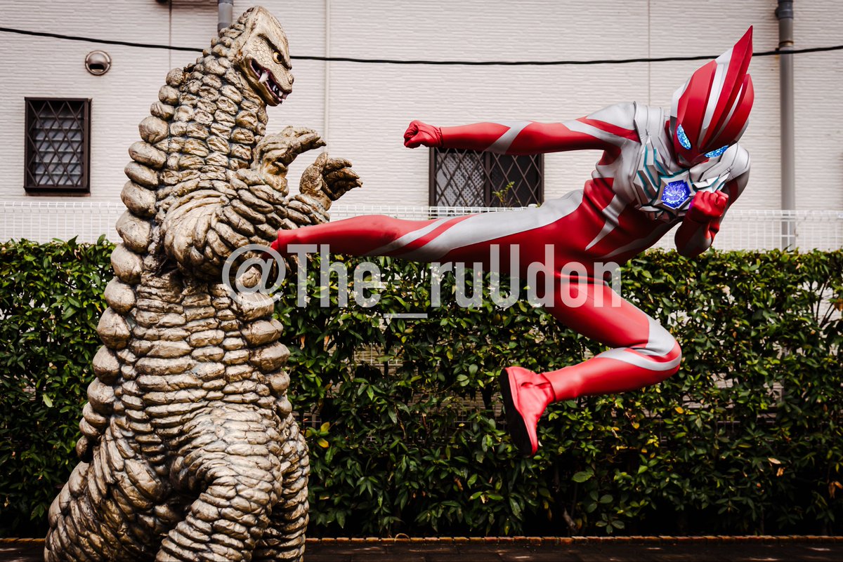 ウルトラマンオメガがやってくる！/花博記念公園ハウジングガーデン
撮影会場を襲うレッドキングとオメガが激闘を繰り広げたミニショー
僅か1分の中に詰め込まれたアクションはどれも力強くかっこよかったです
#ウルトラマンオメガ
#花博記念公園ハウジングガーデン
