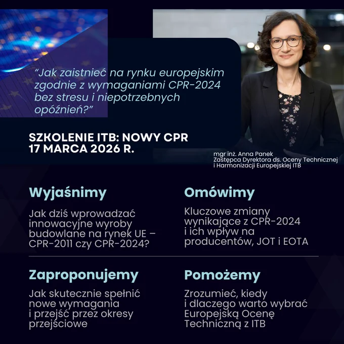 Image from Instytut Techniki Budowlanej (@ITB_pl)