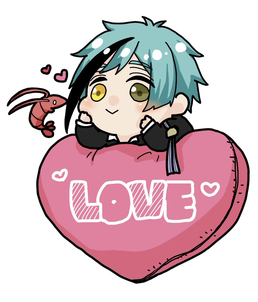 イベントでお差し入れに入れてたラブクッション🦈🦐