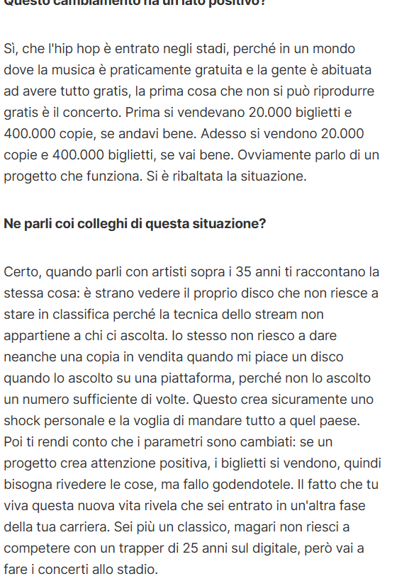 Alfons0Party's tweet image. Tiziano che spiega perfettamente i successi nell'era dello streaming