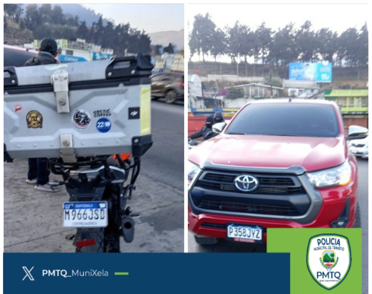 🚨 Colisión vehicular reportada!

Se registra un accidente de tránsito sobre la 7a. avenida, y 7a. Calle , zona 2, #Quetzaltenango
✅Se reporta únicamente  daños materiales 
👷‍♂️ agentea de la Pmt  realizando las gestiones necesarias para restablecer la circulación