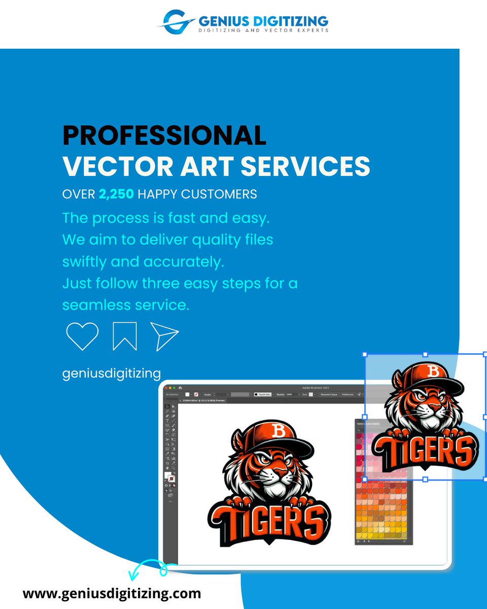 Your brand deserves to look sharp whether it’s on a business card or a massive billboard. We’ve helped over 2,250 customers turn their pixelated images into crisp, clean vector art.

Shop Now: geniusdigitizing.com

#VectorArt #GraphicDesign #LogoCleanup  #GeniusDigitizing