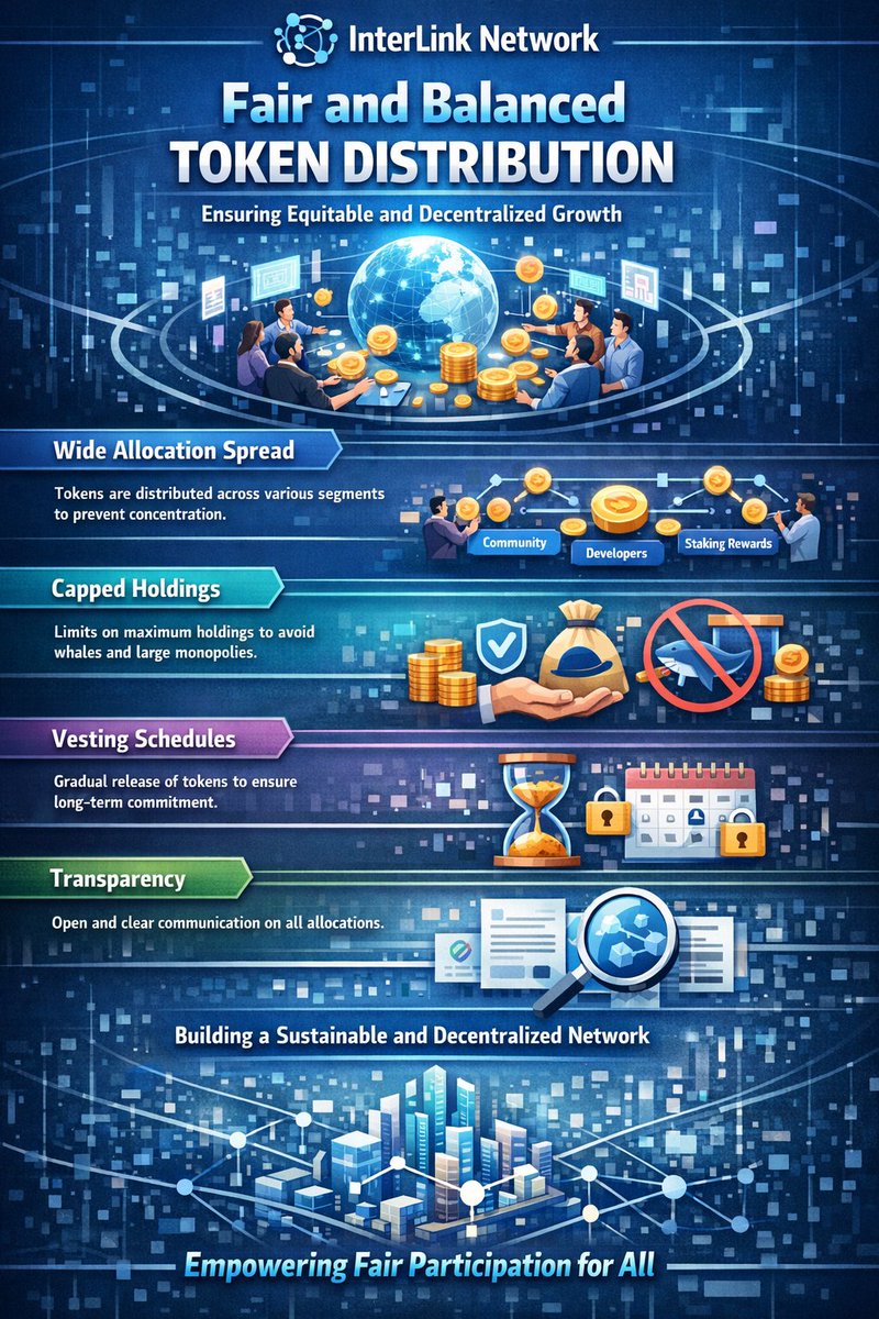 vuggu2875's tweet photo. Fair distribution builds real trust
No whales, no shortcuts—only balance
Every participant gets a fair chance to grow
InterLink Network is powered by equality. ⚖️🌐
#InterLink #ITLG #ITLX #ITL
#InterLinkAmbassador https://t.co/LGE1kL8mSl