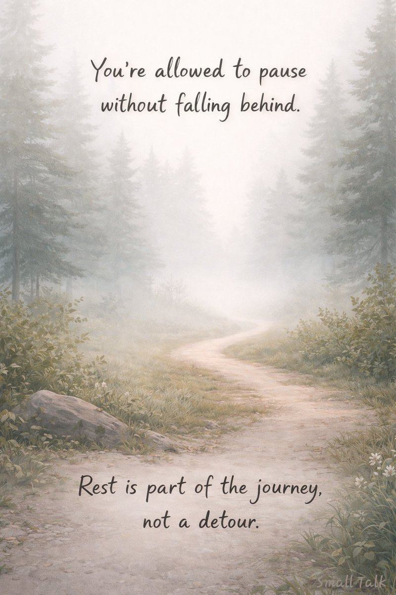 Exhaustion isn’t a badge of honor.

You’re allowed to pause.
The road doesn’t disappear while you breathe.