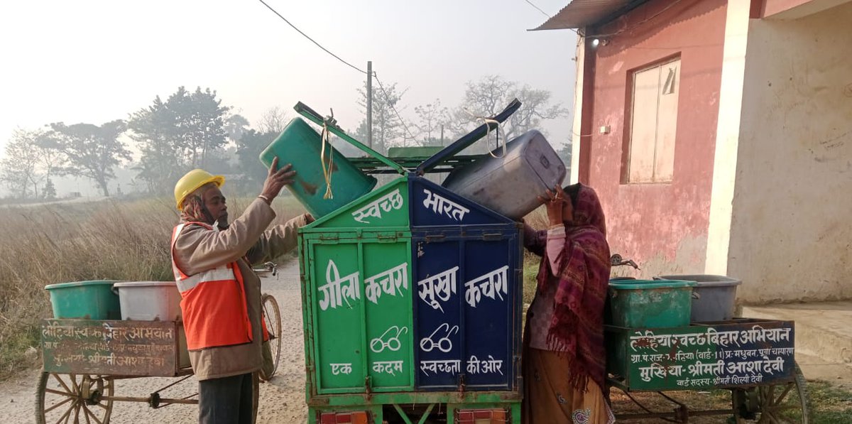 EcMotihari's tweet photo. #SBMG/#LSBA #Panchayat across various #Block carrying daily dry & wet waste collection ensuring #SystematicProcessing, #ScientificDisposal, #EffectiveSolidWasteManagement to maintain #Cleanliness promoting #SustainableSanitation practices in #RuralAreas.
@Dm_Motihari @LSBA_Bihar https://t.co/8kA2PcCy1o