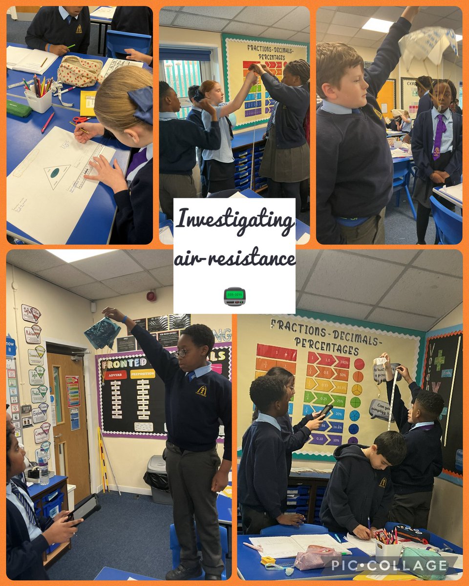 In Owl class, we have been investigating air resistance by comparing different size parachutes. #scienceenquiry