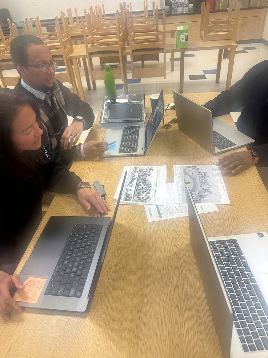 ssac_lhs's tweet photo. US History PLC putting in WORK! 💪🏾📝 We’re leveling up annotation + image analysis strategies so students can read closely, think critically, and write with stronger evidence. That’s the goal. #TeamUSH #TeacherLeaders #LHS @MCWilkinsPhD @LithoniaHigh https://t.co/JDBXAnP80M