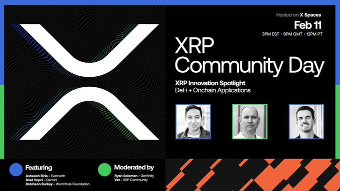EmilioBojan's tweet photo. Reminder: Today is the big day. The long-awaited $XRP Community Day is finally here. 

It’s set to be one of the biggest events ever on X Spaces, and @Ripple  CEO Brad Garlinghouse will be live. 

Don’t miss it. https://t.co/2O4Iblz4Am