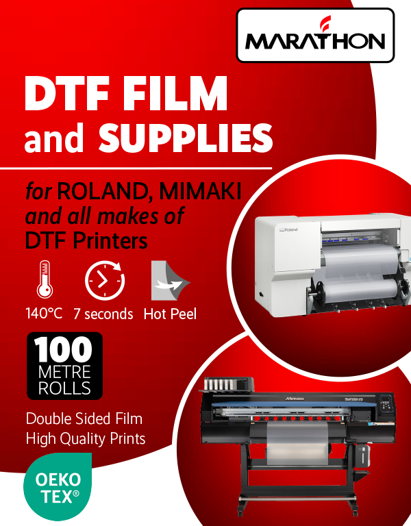 marathonthreads's tweet photo. DTF Supplies on Stand D71, Printwear &amp; Promotion Live, NEC, Birmingham - 22nd to 24th February 2026 #PrintwearandPromotionLive #DTFFilm #GarmentTransfers https://t.co/nwIRdb1ItW