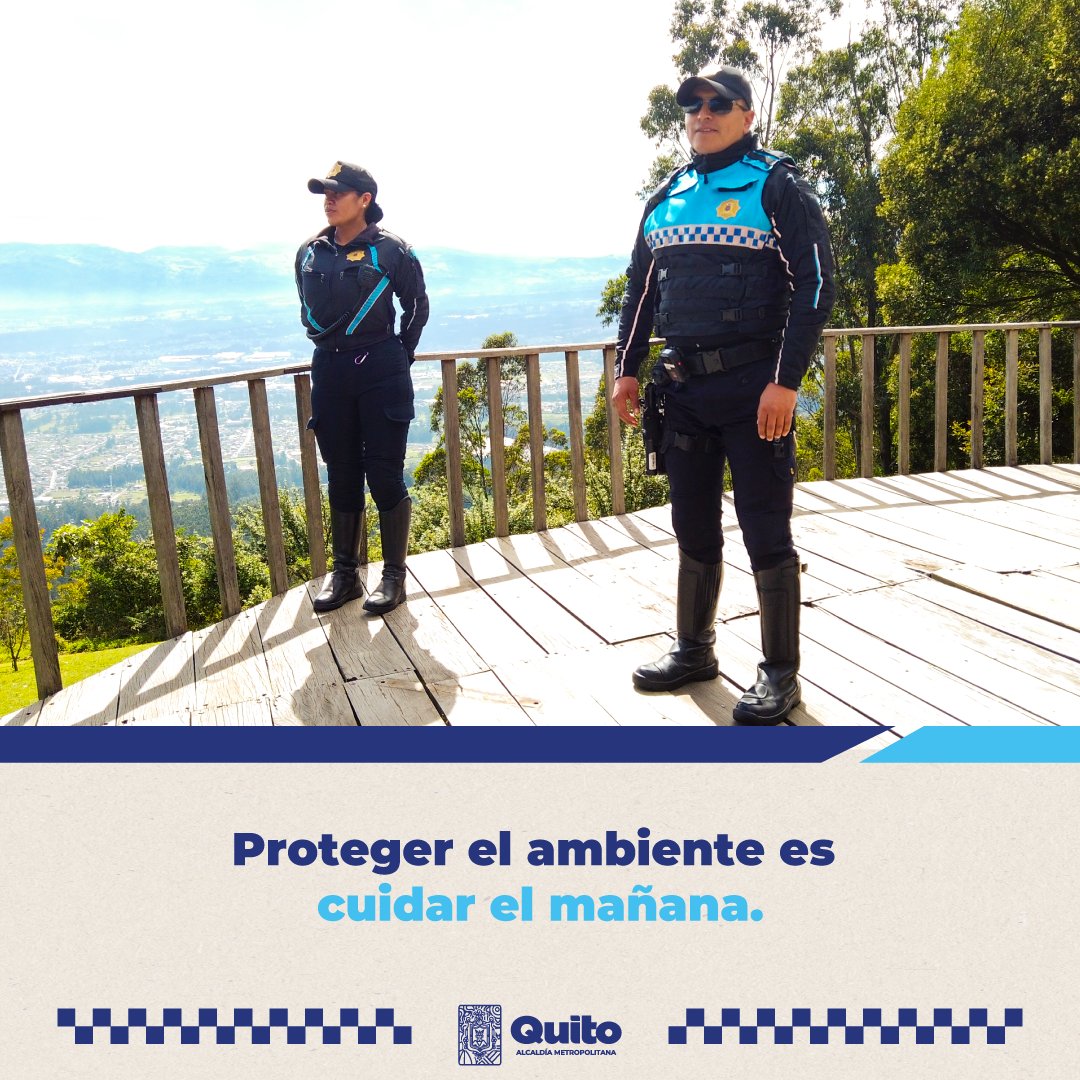agentesdequito's tweet photo. 👮🌳👮♀️#QuitoVerde l Verificamos el uso responsable de los recursos y el respeto a la normativa ambiental en Quito.
#SomosAgentesDeQuito💙 https://t.co/srDHZtwWRS